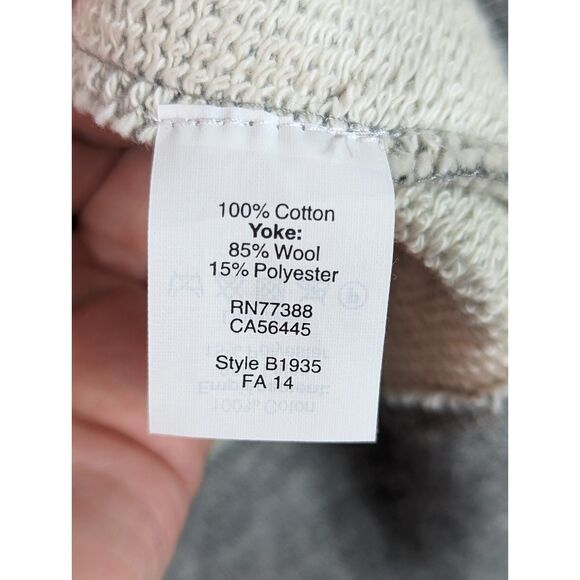 MADEWELL Buffalo Plaid Check Wool-Blend Pullover Sweater Size Large - Picture 5 of 5